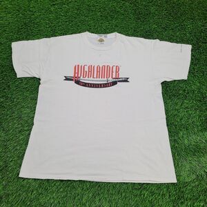 Vintage 1996 Highlander Shirt L/XL 23x29 White